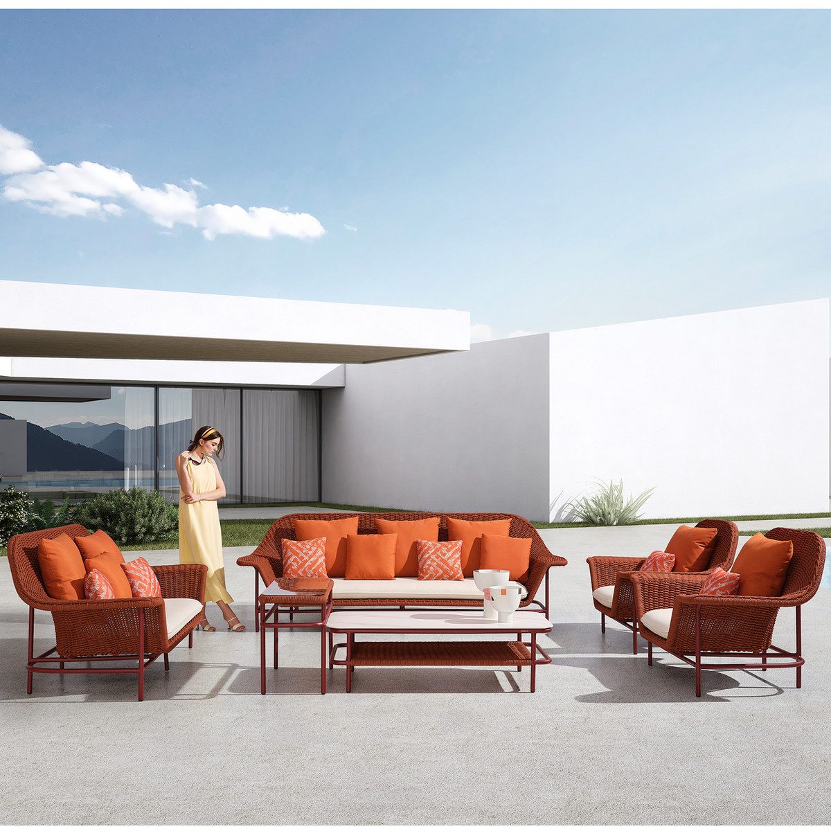 Lisboa Outdoor Conversation Set For 5 Person