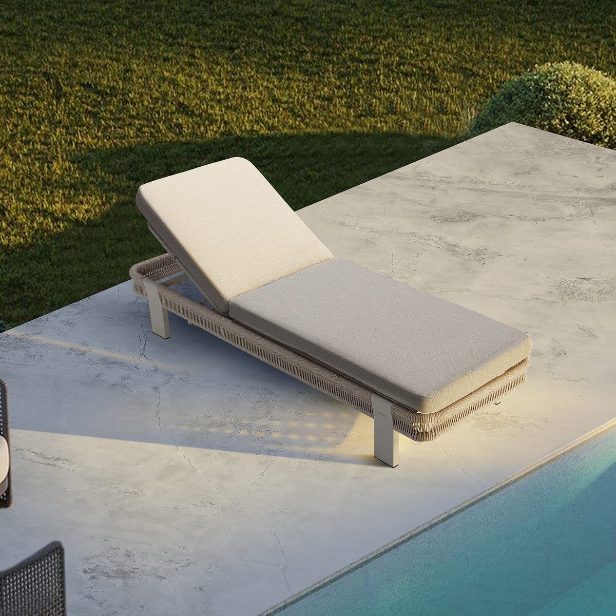 Borromeo Outdoor Chaise Lounge